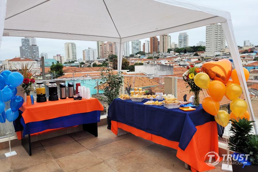 brunch de recepção da trustallaround