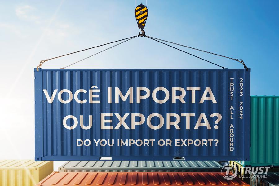 container com pegunta estampada